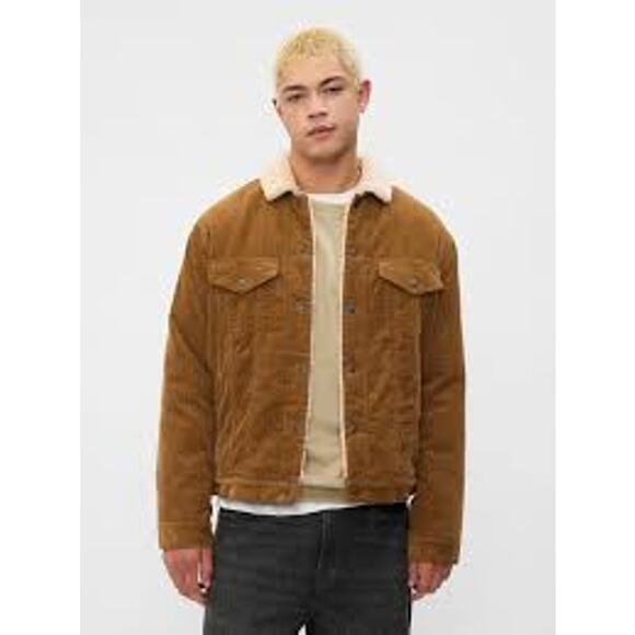GAP Sherpa Lined Oversized Cords Jacket I - Picture 1 of 5